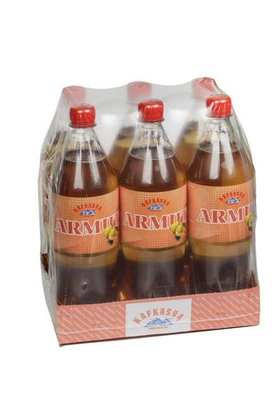 kafkasya meşrubatları Armut Aromalı Gazlı Içeceği - Armut Gazozu - Газированный напиток Грушевый ( 1 Lt X 6 Adet )