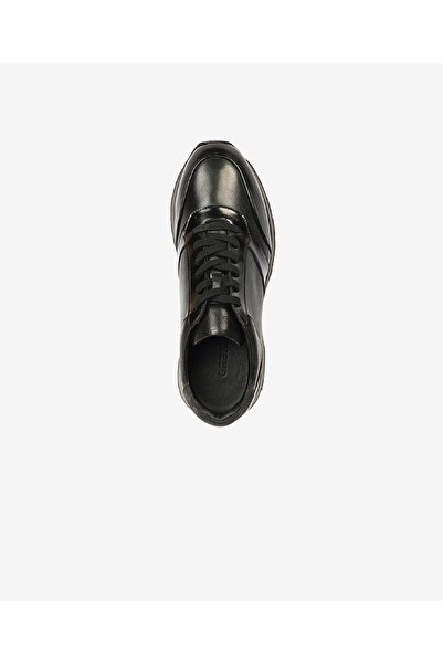 Greyder Erkek Siyah Hakiki Deri Sneaker Ayakkabı 4K1SA64638