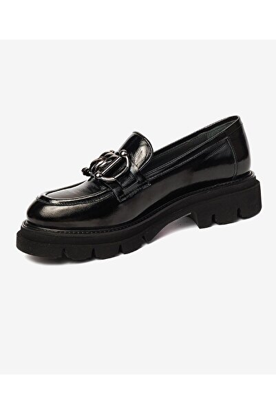 Greyder 72192 Zn Urban Deri Comfort Casual Oxford Kadın Ayakkabı SİYAH-RUGAN
