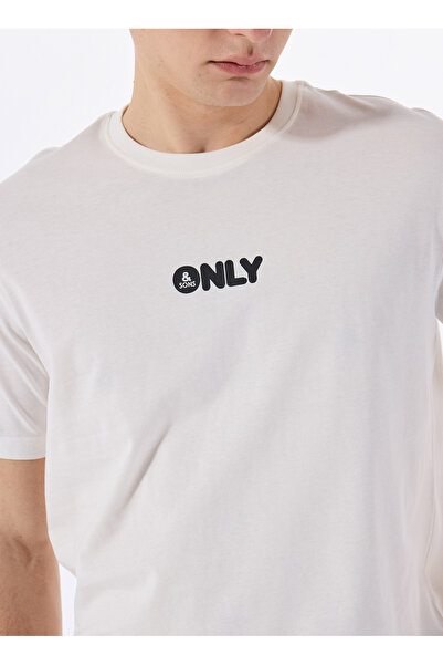 Only & Sons Ανδρικό κοντομάνικο μπλουζάκι ONSPALM LOGO REG SS TEE C γκρι