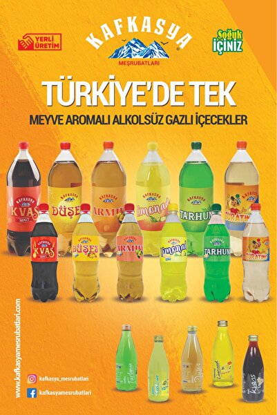 kafkasya meşrubatları Armut Aromalı Gazlı Içeceği - Armut Gazozu - Газированный напиток Грушевый ( 1 Lt X 6 Adet )