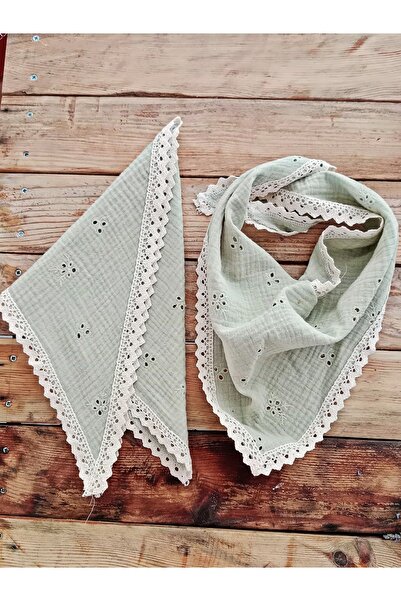 Mufincollection Bandana din muselină combinată pentru mamă și fiică – Triungh...