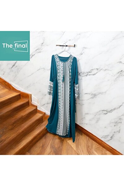 The final touch Free size cotton jalabiya, fits up to 90 kg