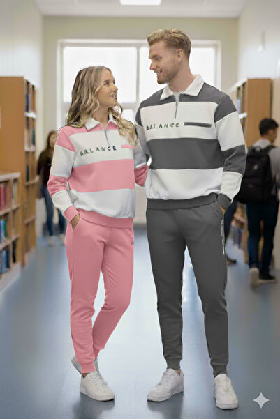 dwnwear Σετ 3 τεμαχίων χειμερινό πόλο με λαιμόκοψη και μπλούζα – Σετ αθλητικής φόρμας Unisex