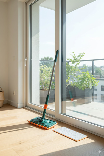 Hesaplı Kasa Mikrofiber Camsil Mop Teleskobik Saplı (Yedek Bez Hediyeli)