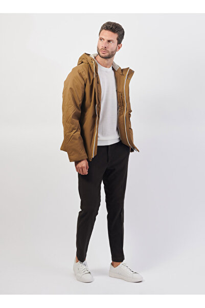 K-Way Kahve - Bej Erkek Mont K8133DW_JACKO TWILL MARMOTTA