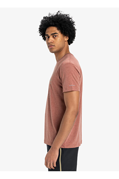 Quiksilver Eqykt04372 Coastal Run Ss Burgundy Crew Neck Regular Fit Men's T-Shirt