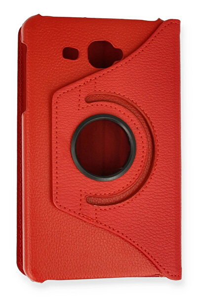 NewFace حافظة جلدية لجهاز سامسونج جالاكسي تاب إيه 7 من إف إل زد - حماية 360 درجة - لون أحمر