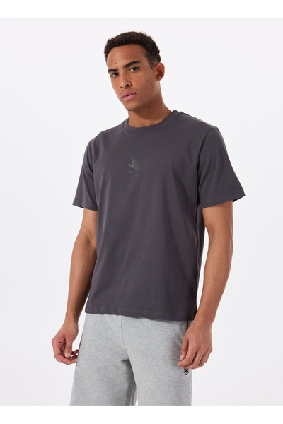 Jack & Jones Bisiklet Yaka Füme Erkek T-Shirt 12288374_JPRBLULOGO TEE SS CREW NEC