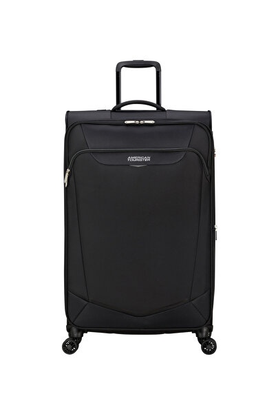 American Tourister Siyah Çekçekli Kumaş Valiz SUMMERRIDE-SPINNER L EXP TSA