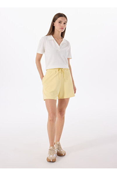 Jeep Sarı Kadın Standart Sweat Şort J4SL-SHT7017