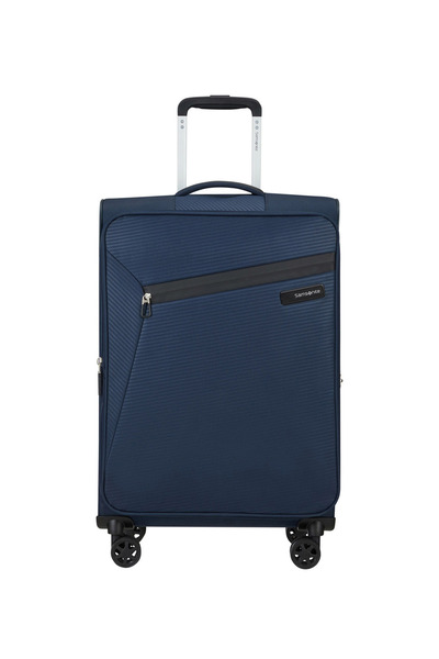 Samsonite Lacivert Çekçekli Kumaş Valiz LITEBEAM-SPINNER 66/24 EXP