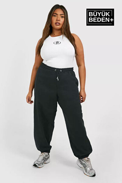 Superlife Women's Battal Relaxed Fit Slim Sweatpants Spr24Beak51