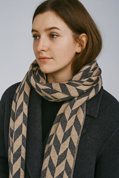 Sebir Moda Трикотажний шарф з візерунком