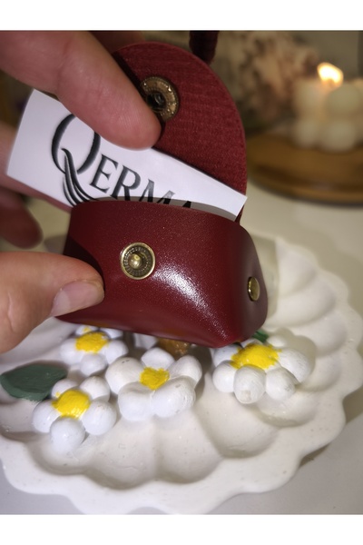 QERMA Leather Mini Item Bag - Women's Necklace - Keychain and Wallet in One! New Year's Gift