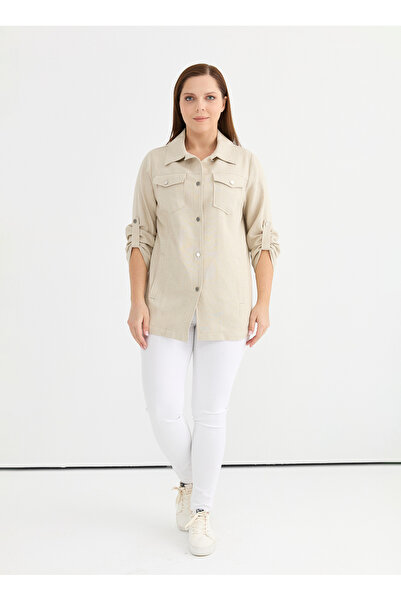 Selen Normal Bej Kadın Ceket 25YSL1446-BB