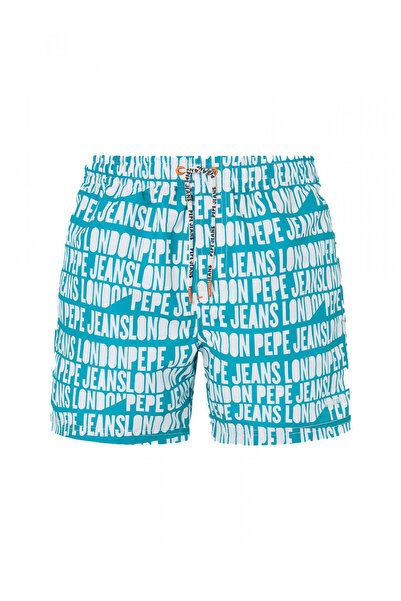 Pepe Jeans Koyu Mavi Erkek Şort Mayo PMB10384 557 AO LOGO SWIMSHORT