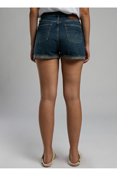 Lee Cooper Standart Bel Mom Fit Kadın Denim Şort 252 LCF 121027 HOLLY 1 DENIM