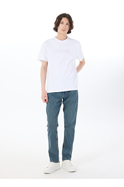 Mustang Orta Bel Slim Fit Mavi Erkek Denim Pantolon MICHIGAN SLIM - 1013