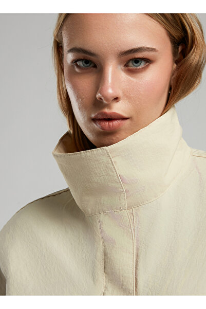 Lee Cooper Εκρού Γυναικείο Παλτό 252 LCF 232001 LINETTE ECRU