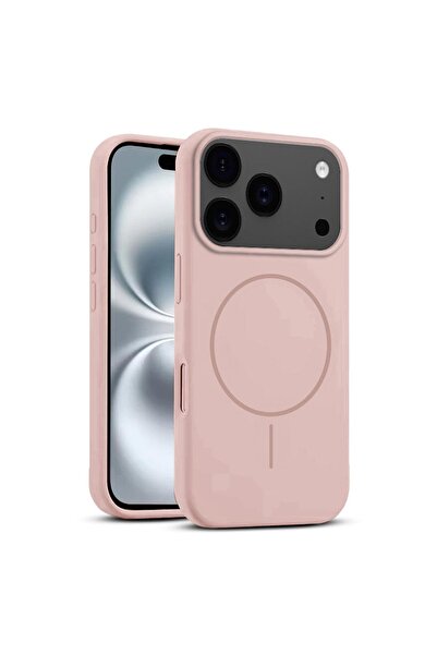 Zebana Apple iPhone 17 Pro Max Uyumlu Kılıf Liquid Soft Silikon Kılıf (Kablos...