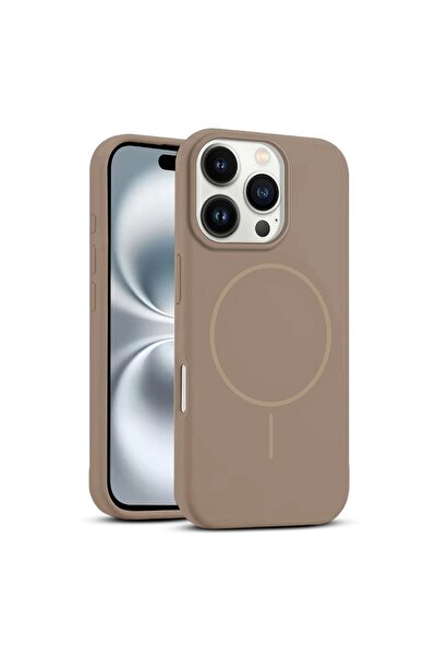 Zebana Apple iPhone 16 Pro Max Uyumlu Kılıf Liquid Soft Silikon Kılıf (Kablos...