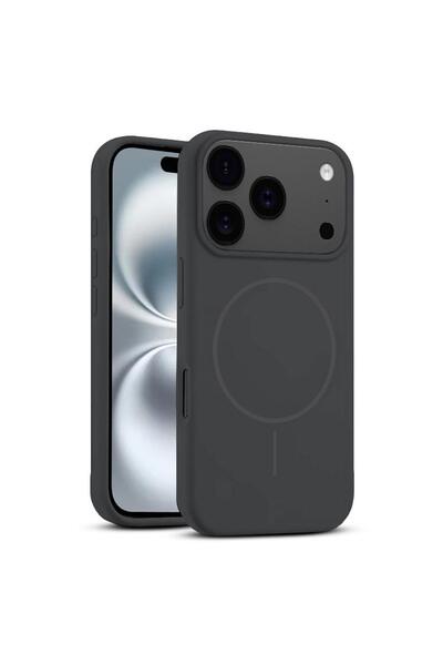 Zebana Apple iPhone 17 Pro Uyumlu Kılıf Liquid Soft Silikon Kılıf (Kablosuz Ş...