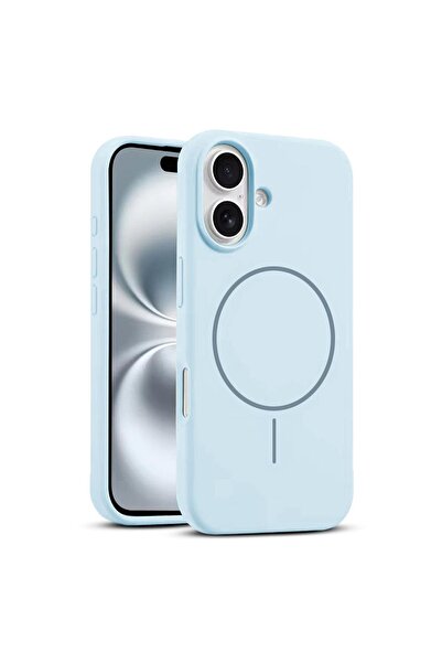 Zebana Apple iPhone 16 Plus Uyumlu Kılıf Zebana Liquid Soft Silikon Kılıf (Ka...