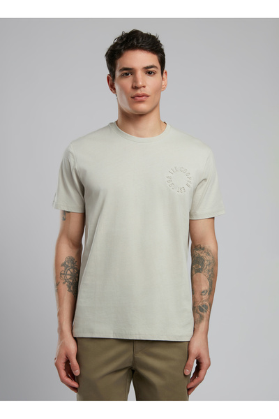 Lee Cooper Ανδρικό μπλουζάκι με στρογγυλή λαιμόκοψη 252 LCM 242031 CODRIN TAŞ