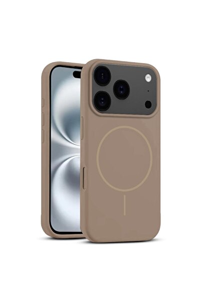 Zebana Apple iPhone 17 Pro Max Uyumlu Kılıf Liquid Soft Silikon Kılıf (Kablos...
