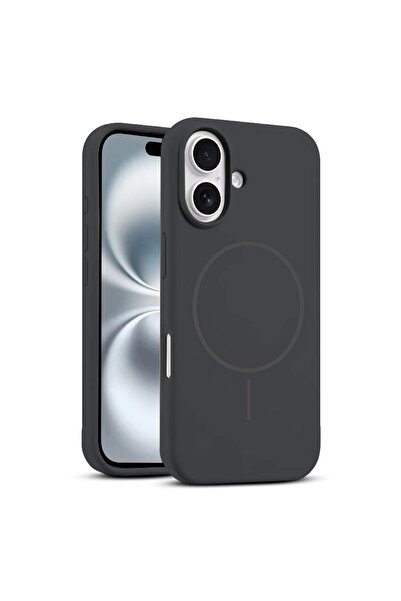 Zebana Apple iPhone 16 Uyumlu Kılıf Zebana Liquid Soft Silikon Kılıf (Kablosu...