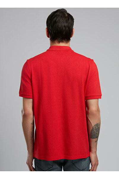 Lee Cooper Red Men's Polo T-Shirt 252 Lcm 242012 Twins Red