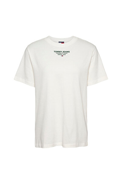 Tommy Jeans Beyaz Kadın Normal T-Shirt DW0DW21341YBL
