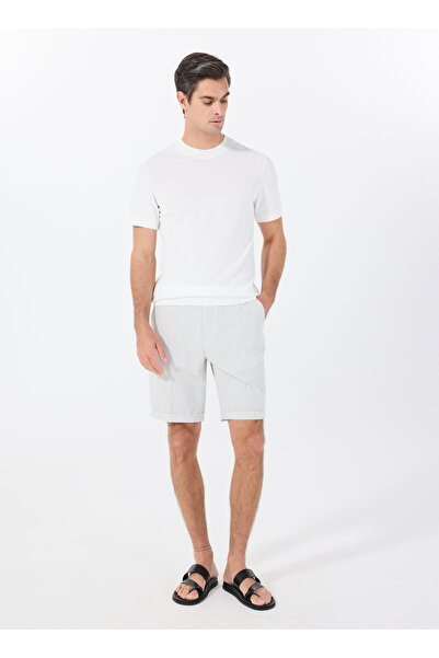 Fabrika Normal Bel Basic Gri Erkek Bermuda Şort F5SM-SHT 2322
