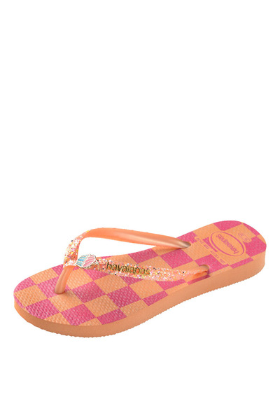 Havaianas Peach Girl's Slippers Slim Glitter Trendy