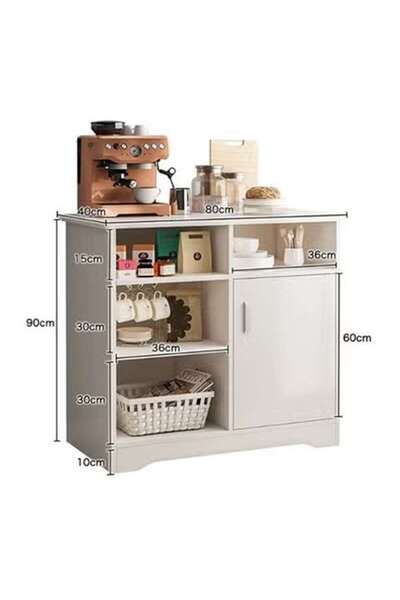 AGD Coffee Cabinet With Large Storage Capacity For Living Room Or Office
