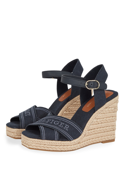 Tommy Hilfiger Tommy Hilfiger Lacivert Kadın Lacivert Kadın Dolgu Topuk Ayakkabı FW0FW08668 Dolgu T