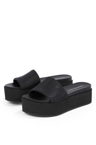 Calvin Klein FLATFORM SANDAL SLIDE IN NYLON Terlik