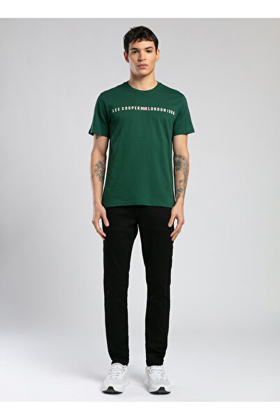 Lee Cooper Round Neck Emerald Green Men's T-Shirt 252 Lcm 242023 Stew Emerald