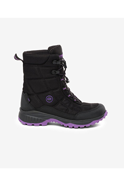 Greyder Kız Çocuk Siyah Mor Su Geçirmez Outdoor Kar Botu 5K5GC00172