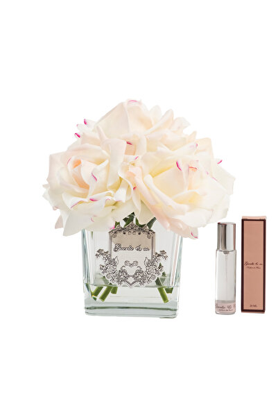 Guerlie and co. Krem Pembe 5 Kare Cam Silver