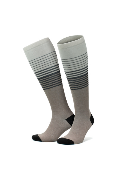 Go With Ανδρικές κάλτσες συμπίεσης 3590 σε χρώμα μπεζ μπαμπού, χωρίς ραφές, μ...