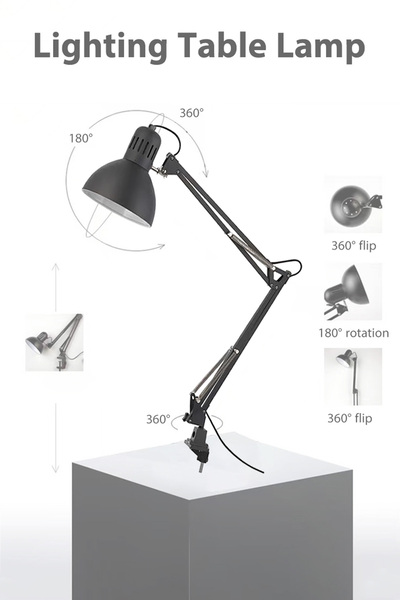 Generic Tertial Led Work Lamp Metal warm lightning Black 13cm