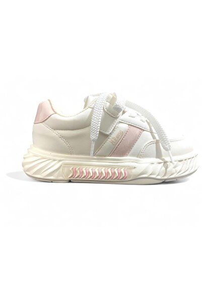 M.P. M.P 252-3521 Casual Spor Çocuk Ayakkabı - Beyaz-Pembe - 32