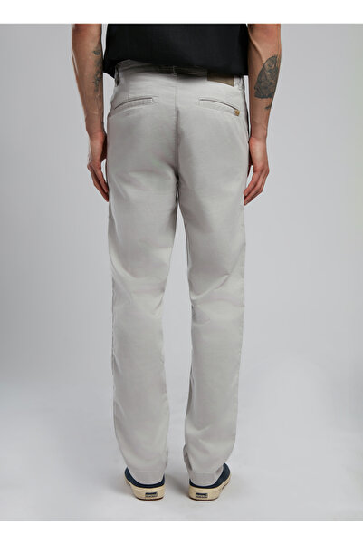 Lee Cooper Normal Bel Slim Straight Açık Gri Erkek Chino Pantolon 252 LCM 221007 NEW CHINO 2 A. GRİ