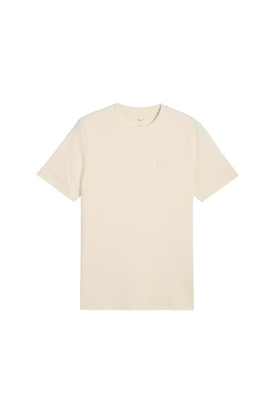 Puma تي شيرت سادة بقصّة عادية مع تفاصيل رقعة