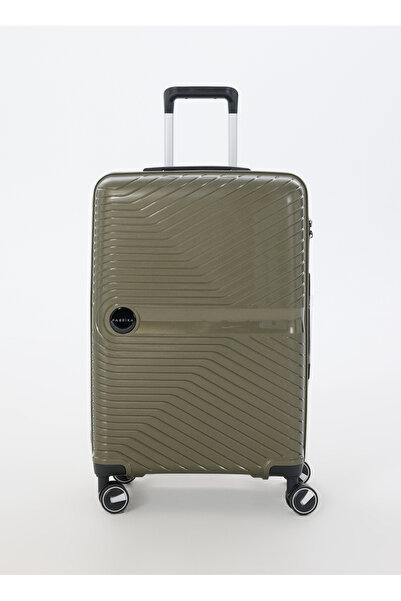 Fabrika Haki Çekçekli Sert Valiz FAB-5239 ORTA