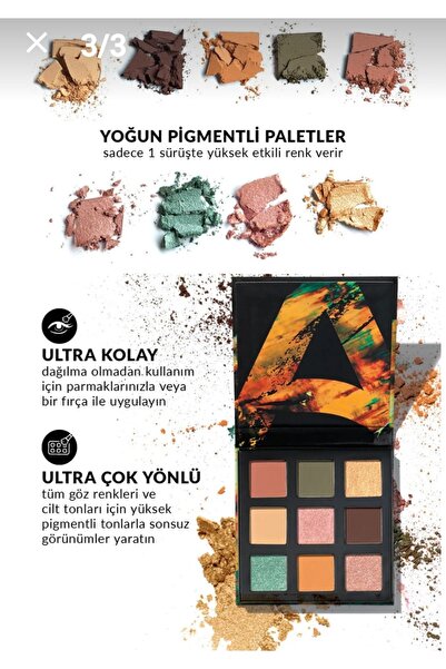AVON ULTURA COLOUR EARTHS 9 LU FAR PALET DI
