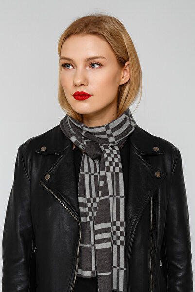 Sebir Moda Πλεκτό κασκόλ με καρό