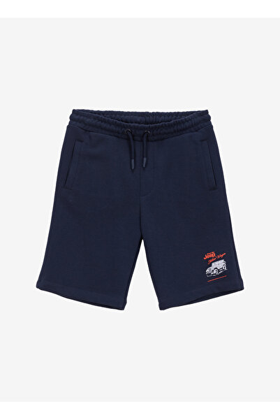 Jeep Lastikli Bel Basic Lacivert Erkek Çocuk Şort J5SB-SHT7778